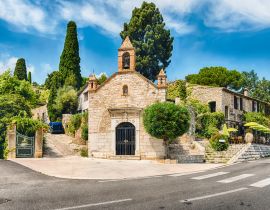 Lais Puzzle - Malerische Kirche in Saint-Paul-de-Vence, Côte d'Azur - 40, 100, 200, 500, 1.000 & 2.000 Teile