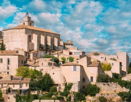 Lais Puzzle - Gordes, Provence, Frankreich. Schöne Aussicht auf das mittelalterliche Dorf Gordes auf einem Hügel. Sonniger Sommerhimmel - 40, 100, 200, 500, 1.000 & 2.000 Teile