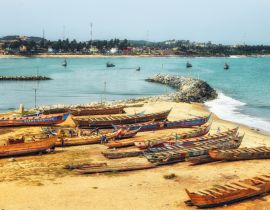 Lais Puzzle - Boote an der Küste von Cape Coast, Ghana - 40, 100, 200, 500, 1.000 & 2.000 Teile