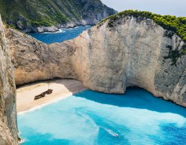 Lais Puzzle - Idyllischer Blick auf den schönen Strand von Navagio auf der Insel Zakynthos - 40, 100, 200, 500, 1.000 & 2.000 Teile