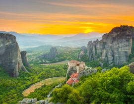 Lais Puzzle - Meteora-Klöster bei Sonnenuntergang, Griechenland - 40, 100, 200, 500, 1.000 & 2.000 Teile