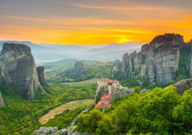 Lais Puzzle - Meteora-Klöster bei Sonnenuntergang, Griechenland - 1.000 Teile