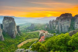 Lais Puzzle - Meteora-Klöster bei Sonnenuntergang, Griechenland - 2.000 Teile