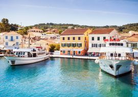 Lais Puzzle - Blick auf die Stadt Gaios, Insel Paxos, Griechenland - 1.000 Teile