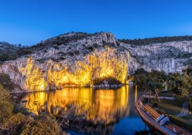 Lais Puzzle - Vouliagmei See im südlichen Athen nach Sonnenuntergang, Griechenland - 1.000 Teile