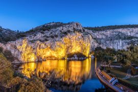 Lais Puzzle - Vouliagmei See im südlichen Athen nach Sonnenuntergang, Griechenland - 2.000 Teile