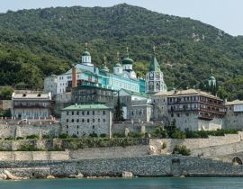 Lais Puzzle - Kloster St. Pantaleon auf dem Berg Athos, Chalkidiki, Griechenland - 40, 100, 200, 500, 1.000 & 2.000 Teile