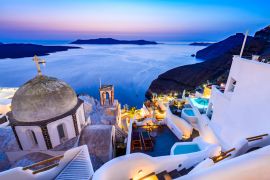 Lais Puzzle - Santorin, Griechenland - Sonnenuntergang in Fira, Kykladen - 2.000 Teile