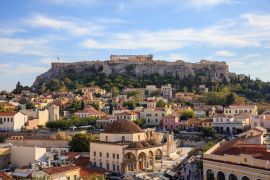 Lais Puzzle - Athen, Griechenland. Akropolis-Felsen und Monastiraki-Platz - 2.000 Teile