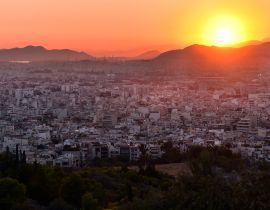 Lais Puzzle - Panoramablick auf Athen, Griechenland, direkt nach Sonnenuntergang - 40, 100, 200, 500, 1.000 & 2.000 Teile