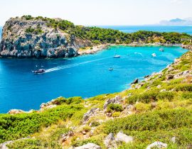 Lais Puzzle - Die wunderschöne Anthony-Quinn-Bucht auf der Insel Rhodos, Mittelmeer, Griechenland - 40, 100, 200, 500, 1.000 & 2.000 Teile