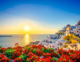 Lais Puzzle - Sonnenuntergang in der Stadt Oia, Santorin, Griechenland - 40, 100, 200, 500, 1.000 & 2.000 Teile