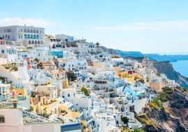Lais Puzzle - Panoramablick auf die Stadt Fira in Santorini, Griechenland - 1.000 Teile