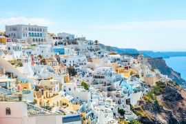 Lais Puzzle - Panoramablick auf die Stadt Fira in Santorini, Griechenland - 2.000 Teile