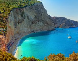 Lais Puzzle - Strand von Porto Katsiki, Insel Lefkada, Griechenland. Langer Strand mit türkisfarbenem Wasser auf den Ionischen Inseln in Griechenland - 40, 100, 200, 500, 1.000 & 2.000 Teile