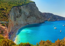 Lais Puzzle - Strand von Porto Katsiki, Insel Lefkada, Griechenland. Langer Strand mit türkisfarbenem Wasser auf den Ionischen Inseln in Griechenland - 1.000 Teile