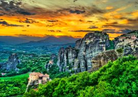 Lais Puzzle - Sonnenuntergang in Meteora in Griechenland - 1.000 Teile