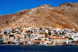 Lais Puzzle - Blick auf die Stadt Kalymnos. Kalymnos, Dodekanes-Inseln, Griechenland - 2.000 Teile