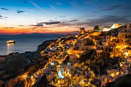 Lais Puzzle - Nächtliche Lichter in Oia (Santorin) - 2.000 Teile