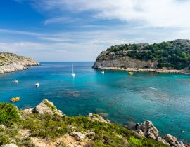Lais Puzzle - Wunderschönes türkisfarbenes Wasser in der Anthony Quinn Bay auf der Insel Rhodos Rodos Griechenland Europa - 40, 100, 200, 500, 1.000 & 2.000 Teile