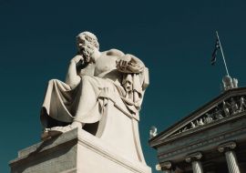 Lais Puzzle - Statue des antiken griechischen Philosophen Sokrates in Athen, Griechenland - 1.000 Teile