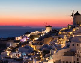 Lais Puzzle - Schöner Sonnenuntergang in Oia auf der Insel Santorin, Griechenland - 40, 100, 200, 500, 1.000 & 2.000 Teile