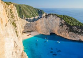 Lais Puzzle - Der malerische Strand von Navagio mit dem berühmten Schiffswrack an der Nordwestküste der Insel Zakynthos, Griechenland - 1.000 Teile