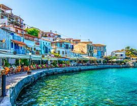 Lais Puzzle - Blick auf die Küste des Dorfes Kokkari auf der Insel Samos, Griechenland - 40, 100, 200, 500, 1.000 & 2.000 Teile