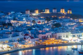 Lais Puzzle - Blick auf den Sonnenuntergang über Mykonos in Griechenland - 2.000 Teile