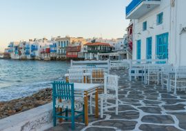 Lais Puzzle - Restaurant mit Blick auf Klein-Venedig auf Mykonos, Griechenland - 1.000 Teile
