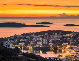Lais Puzzle - Die Bucht von Batsi auf der griechischen Kykladen-Insel Andros im Sonnenuntergang - 40, 100, 200, 500, 1.000 & 2.000 Teile