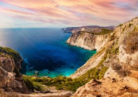 Lais Puzzle - Zakynthos in Griechenland, Keri-Felsen und Ionisches Meer bei Sonnenuntergang - 1.000 Teile