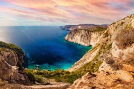 Lais Puzzle - Zakynthos in Griechenland, Keri-Felsen und Ionisches Meer bei Sonnenuntergang - 2.000 Teile
