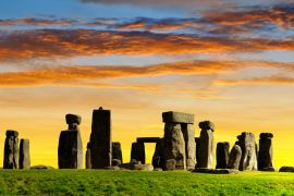 Lais Puzzle - Historisches Monument Stonehenge im Sonnenuntergang, England, UK - 2.000 Teile