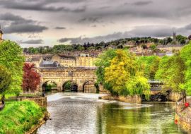 Lais Puzzle - Die Stadt Bath über dem Fluss Avon - England - 1.000 Teile