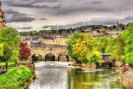 Lais Puzzle - Die Stadt Bath über dem Fluss Avon - England - 2.000 Teile