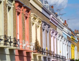 Lais Puzzle - Traditionelle bunte Häuser im Stadtteil Camden Town - London, Vereinigtes Königreich - 40, 100, 200, 500, 1.000 & 2.000 Teile