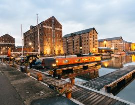 Lais Puzzle - Gloucester Docks in der Abenddämmerung - 40, 100, 200, 500, 1.000 & 2.000 Teile