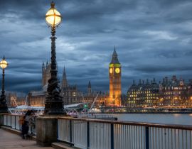 Lais Puzzle - Big Ben und die Themse in London an einem Nachmittag im Winter - 40, 100, 200, 500, 1.000 & 2.000 Teile