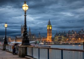 Lais Puzzle - Big Ben und die Themse in London an einem Nachmittag im Winter - 1.000 Teile