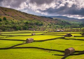 Lais Puzzle - Field Barns bei Gunnerside / Swaledale im Yorkshire Dales National Park, der sich in die nördlichen Pennines hineinzieht - 1.000 Teile