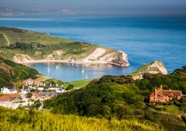 Lais Puzzle - Britische Küste - Sommerurlaubsziel - Lulworth Cove an der Jurassic Coast im südlichen Devon, Großbritannien - 1.000 Teile
