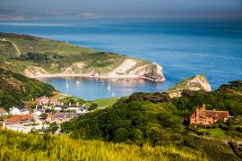 Lais Puzzle - Britische Küste - Sommerurlaubsziel - Lulworth Cove an der Jurassic Coast im südlichen Devon, Großbritannien - 2.000 Teile
