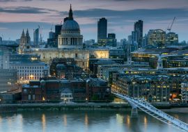 Lais Puzzle - Erstaunliches Sonnenuntergangspanorama von der Tate Modern Gallery auf die Stadt London, England, Großbritannien - 1.000 Teile