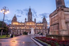 Lais Puzzle - City Chambers am George Square in Glasgow, Schottland, bei Nacht - 2.000 Teile