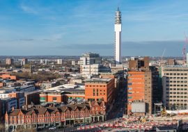 Lais Puzzle - Skyline von Birmingham, West Midlands, Großbritannien. Die Stadt ist nach London die zweitgrößte in England - 1.000 Teile