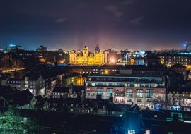 Lais Puzzle - Nachtansicht von Edinburgh vom Edinburgh Castle aus, Schottland, UK - 1.000 Teile