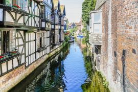 Lais Puzzle - Historisches Zentrum von Canterbury mit Fachwerkhäusern und dem Fluss Great Stour, Kent, UK - 2.000 Teile