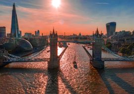 Lais Puzzle - Ein Blick auf die Tower Bridge von oben auf die Themse in London, Vereinigtes Königreich - 1.000 Teile