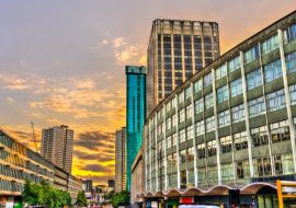 Lais Puzzle - Blick auf Birmingham bei Sonnenuntergang - West Midlands, England - 1.000 Teile